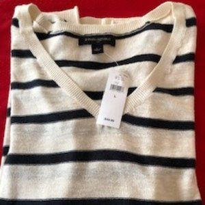 Banana Republic Blue & White Sweater